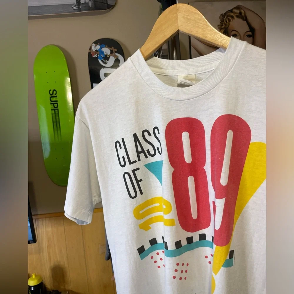 Vintage class of 1989 single stitch shirt mens size large - Picture 2 of 7